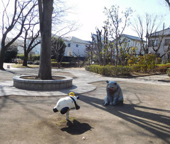 立川の公園・雨上がりは気を付けて