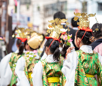 3月28日(木) 立川の稚児行列