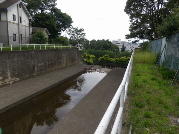 残堀川遊歩道 滝の上