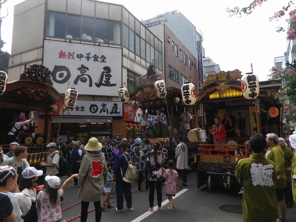 立川諏訪祭り例大祭 令和元年8月25日 山車の競合い