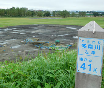 多摩川緑地野球場・復旧を願うのは、子どもたちだけでなし！