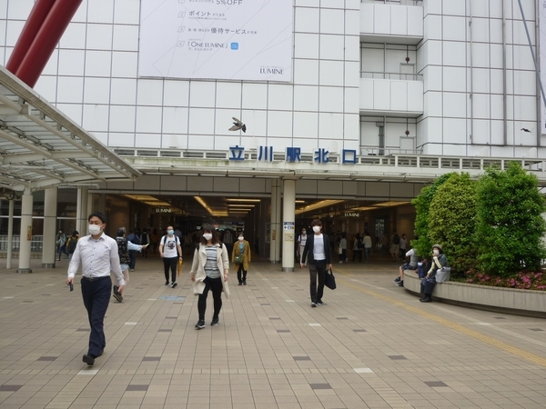 5月27日 今日の立川駅の様子