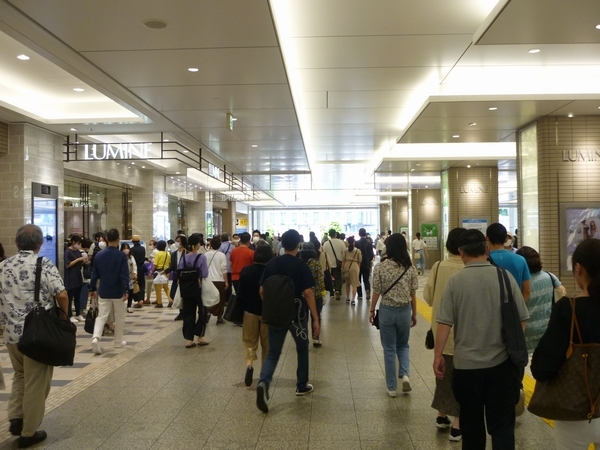 6月20日 今日の立川駅の様子