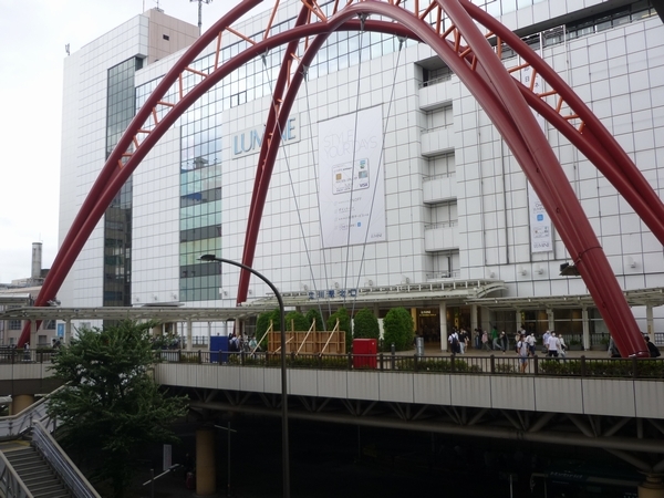 7月1日立川駅付近の様子