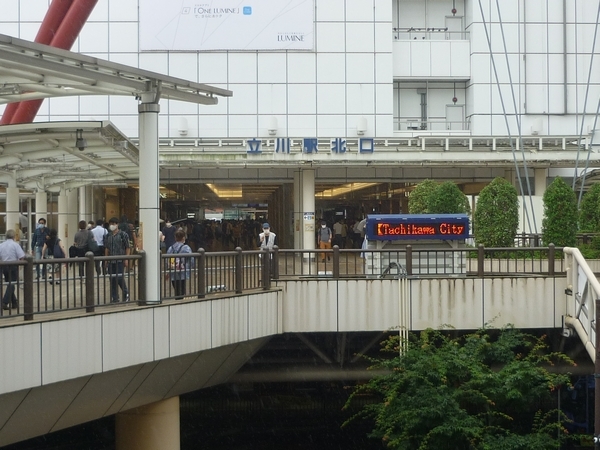 7月29日立川駅付近の様子