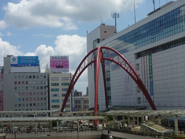 8月1日立川駅付近の様子