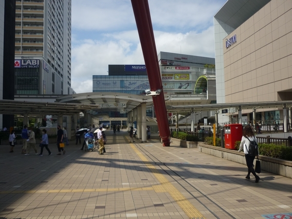 9月2日立川駅付近の様子