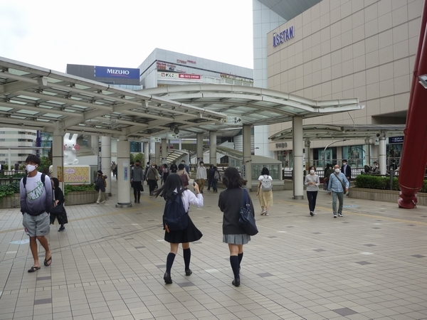 10月6日立川駅付近の様子