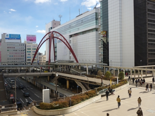 12月16日立川駅付近の様子