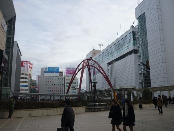 12月19日立川駅付近の様子