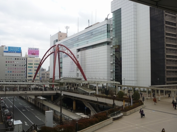 1月6日立川駅付近の様子