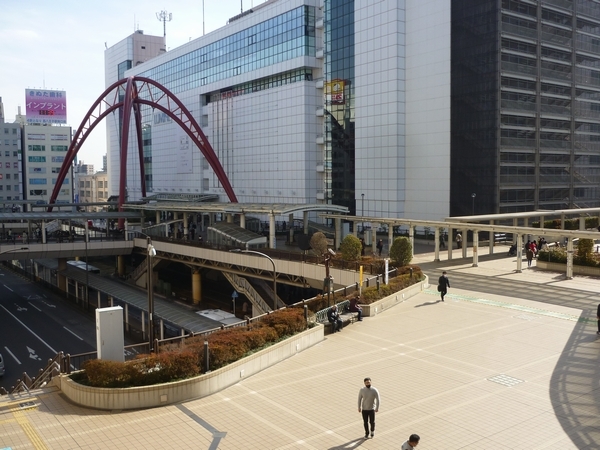 1月16日立川駅付近の様子