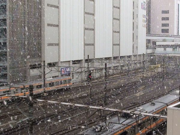立川市雨から雪に