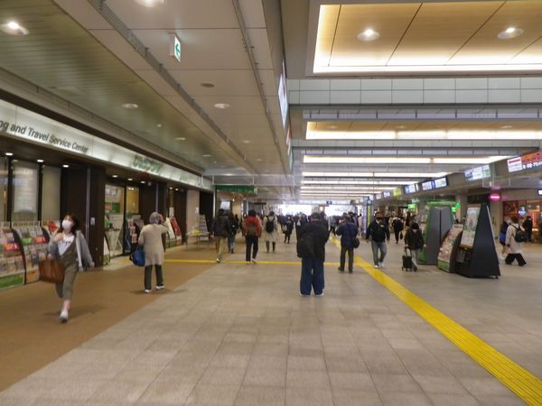 2月24日立川駅付近の様子