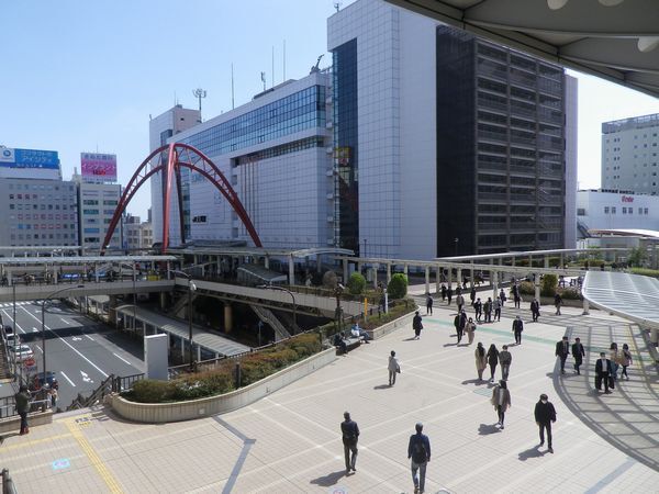 3月17日立川駅付近の様子