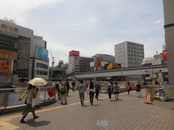 5月1日立川駅付近の様子