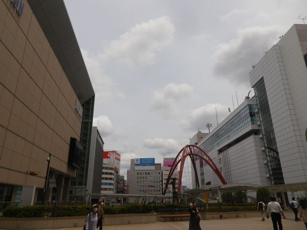 6月2日立川駅付近の様子