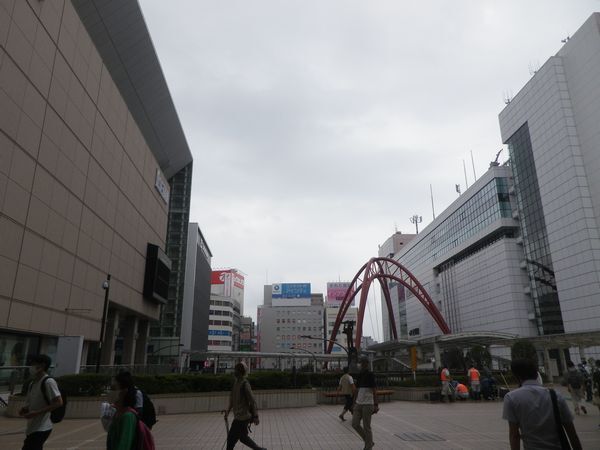 7月14日立川駅付近の様子