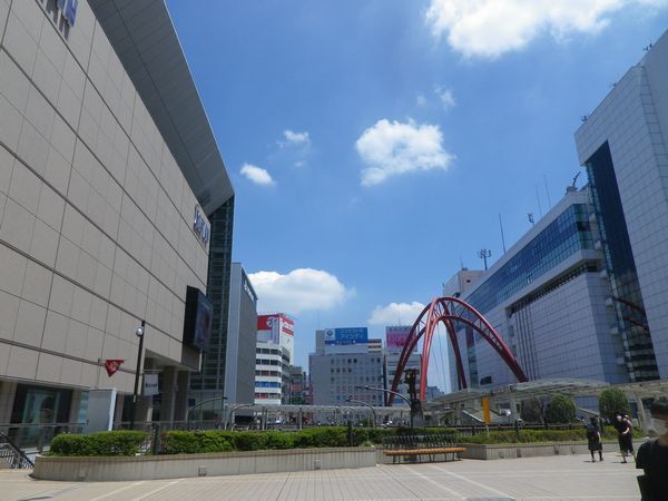 7月17日立川駅付近の様子