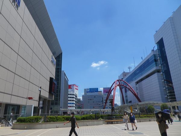 7月21日立川駅付近の様子