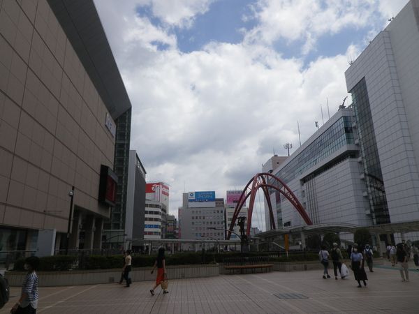 7月31日立川駅付近の様子