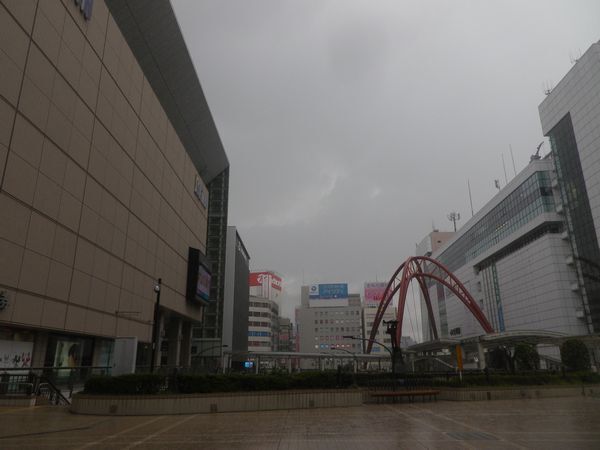 8月7日立川駅付近の様子