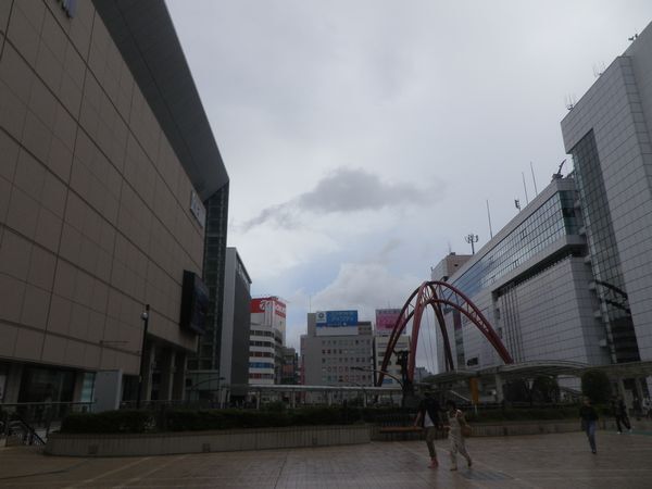 8月18日立川駅付近の様子