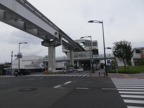 多摩都市モノレール立飛駅エスカレーター工事