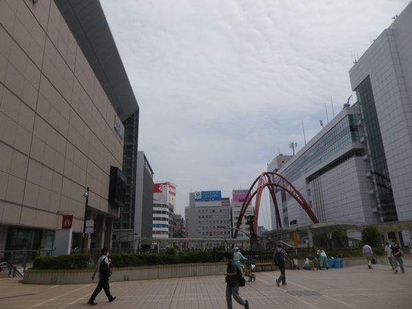 8月25日立川駅付近の様子