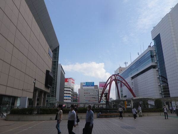 9月15日立川駅付近の様子