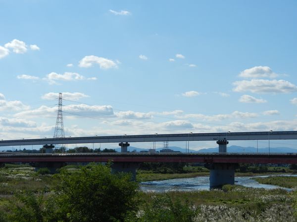 立日橋　立川の景色
