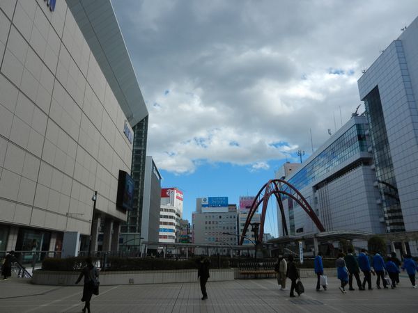 12月1日立川駅付近の様子