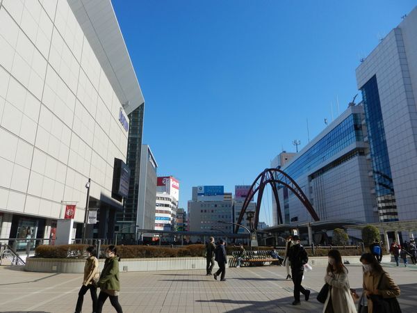 12月4日立川駅付近の様子