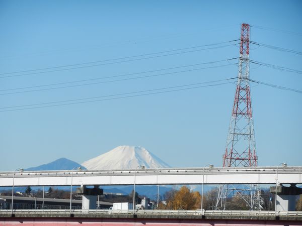 富士山とモノレール