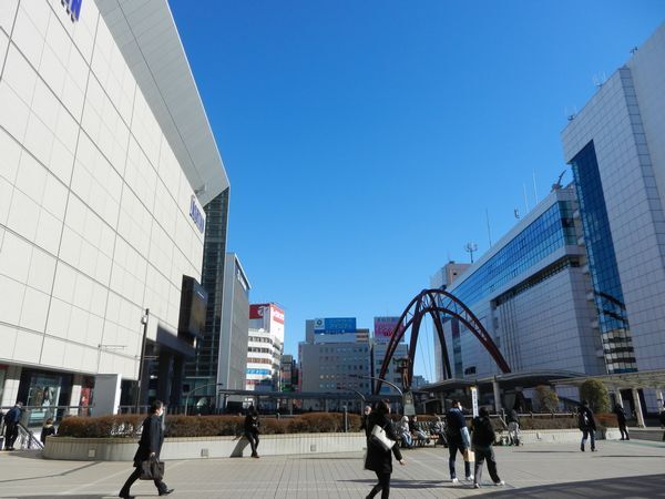 1月5日立川駅付近の様子