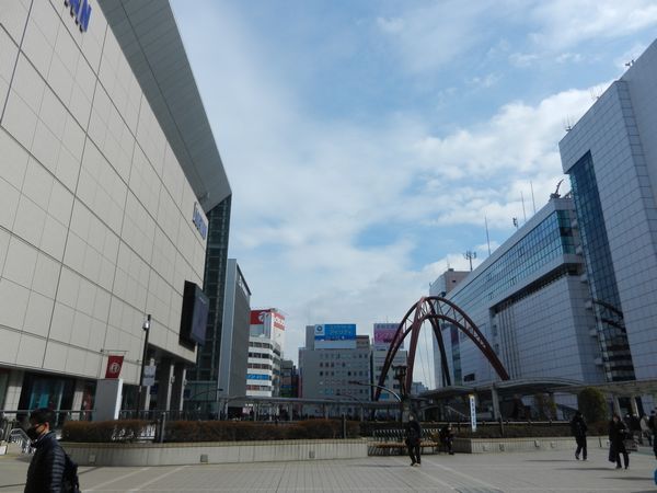 1月29日立川駅付近の様子