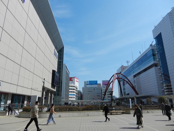 3月9日立川駅付近の様子
