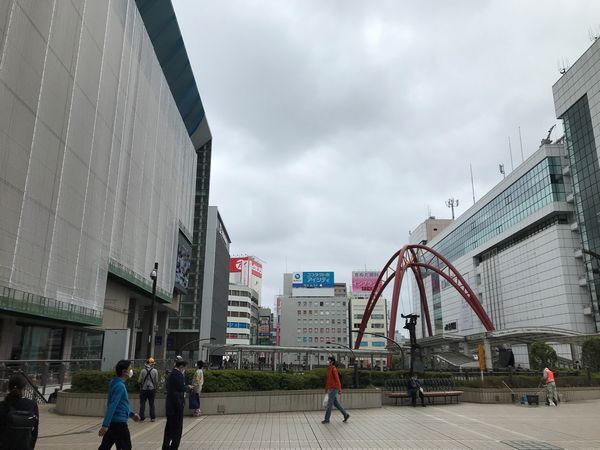 6月8日立川駅付近の様子