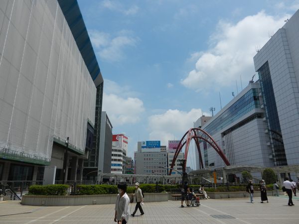 6月22日立川駅付近の様子