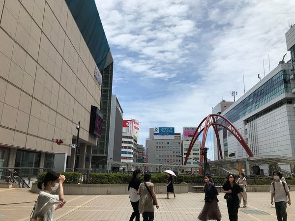 7月20日立川駅付近の様子