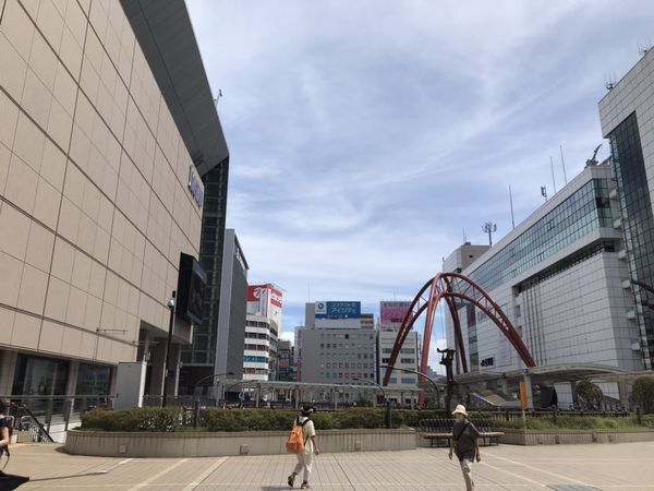 8月31日立川駅付近の様子