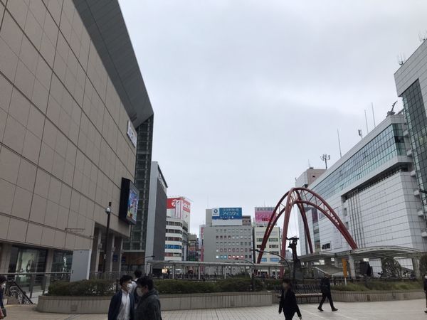 10月5日立川駅付近の様子