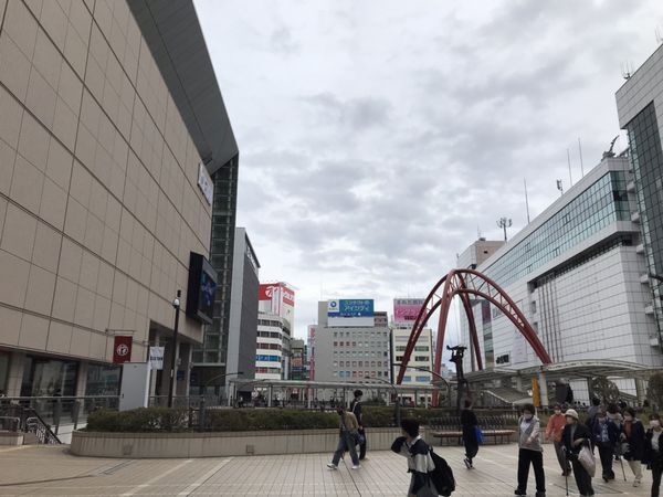 10月12日立川駅付近の様子