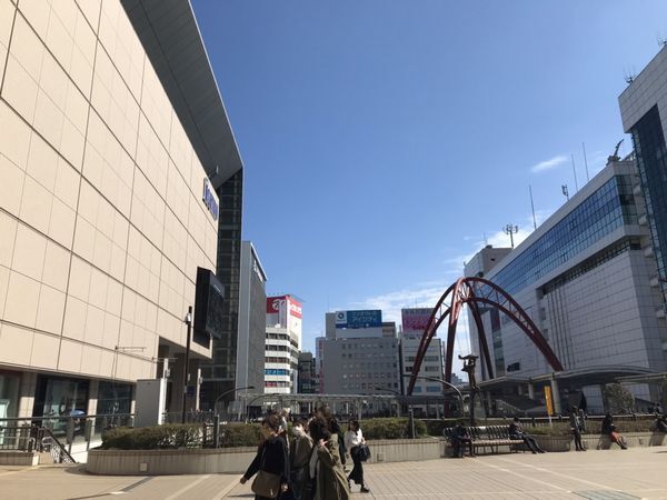 10月19日立川駅付近の様子