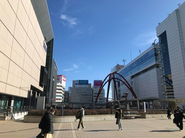 1月21日立川駅付近の様子