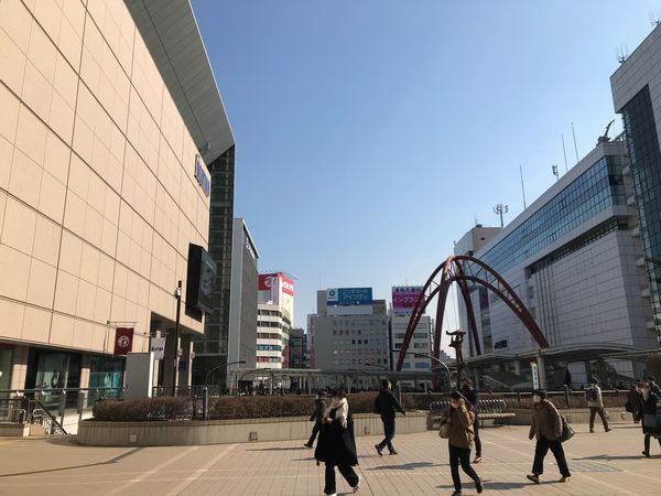 2月4日立川駅付近の様子