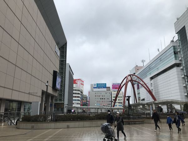 3月18日立川駅付近の様子