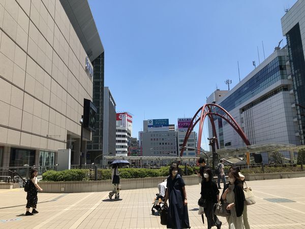 6月17日立川駅付近の様子