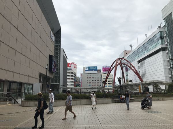 7月15日立川駅付近の様子