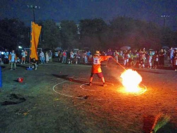 西砂地域 第30回 ふれあい松明祭り